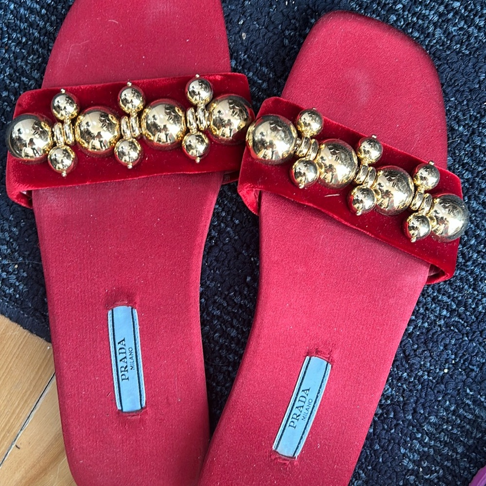 Authentic Prada slides